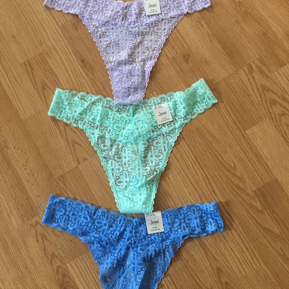 Women’s plus size thongs 1X-3X ~ 3 pack